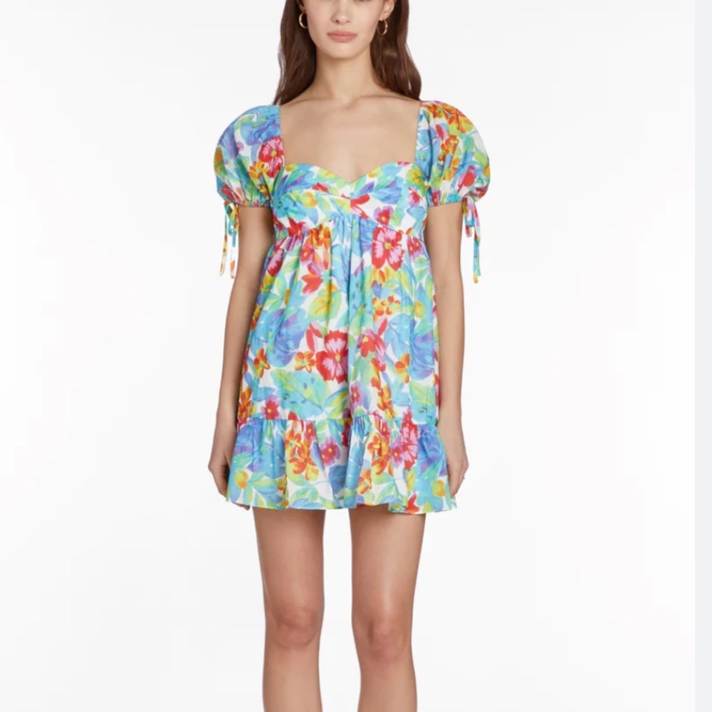 Amanda uprichard floral babydoll dress